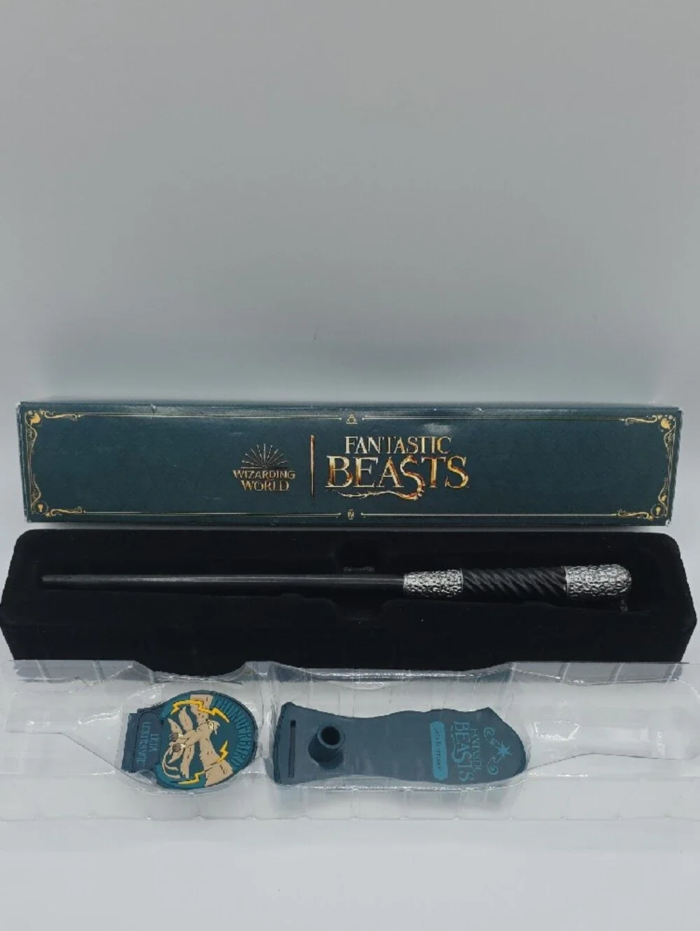 Fantastic Beasts Leta Lestrange Wand with Silver Accents And Stand